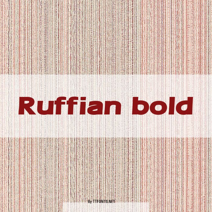 Ruffian bold example